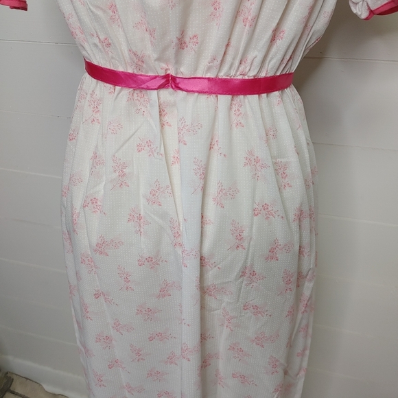 Vintage Cotton Blend Maxi Nightgown Size L - Picture 7 of 11